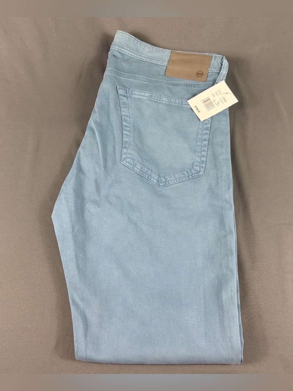 AG Pants Tellis Modern Slim 36 x 34 Clear Skies Cotton Spandex NWT MSRP $198